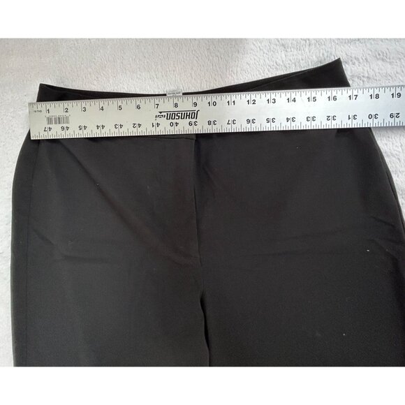 Chico's Womens Black High Rise Straight Leg Cropped Pants Size 2 Short Stretch - Picture 5 of 9